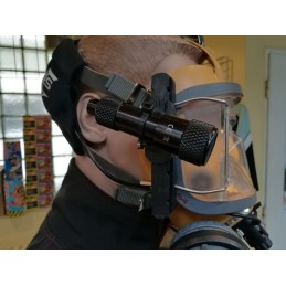 Lamp/camera holder for AGA DIVATOR full-face mask