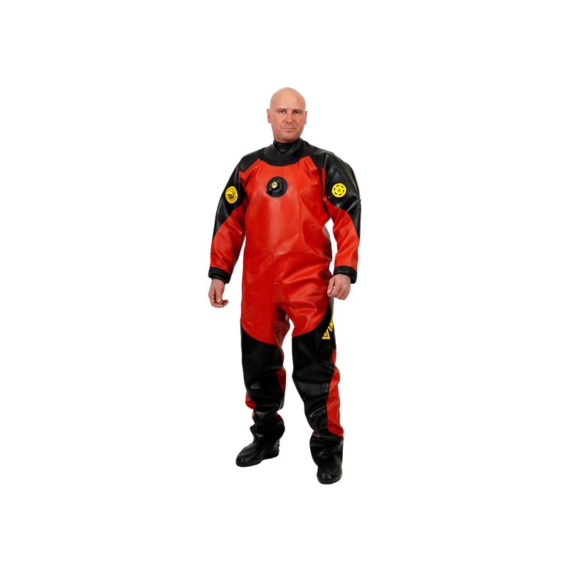 PRO dry suit with neoprene hood