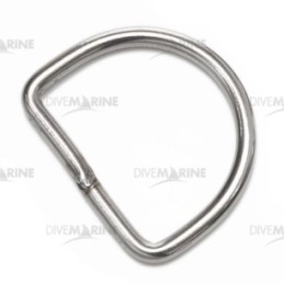 D-Ring aus rostfreiem Stahl 50x40 mm, D. 5,5 mm
