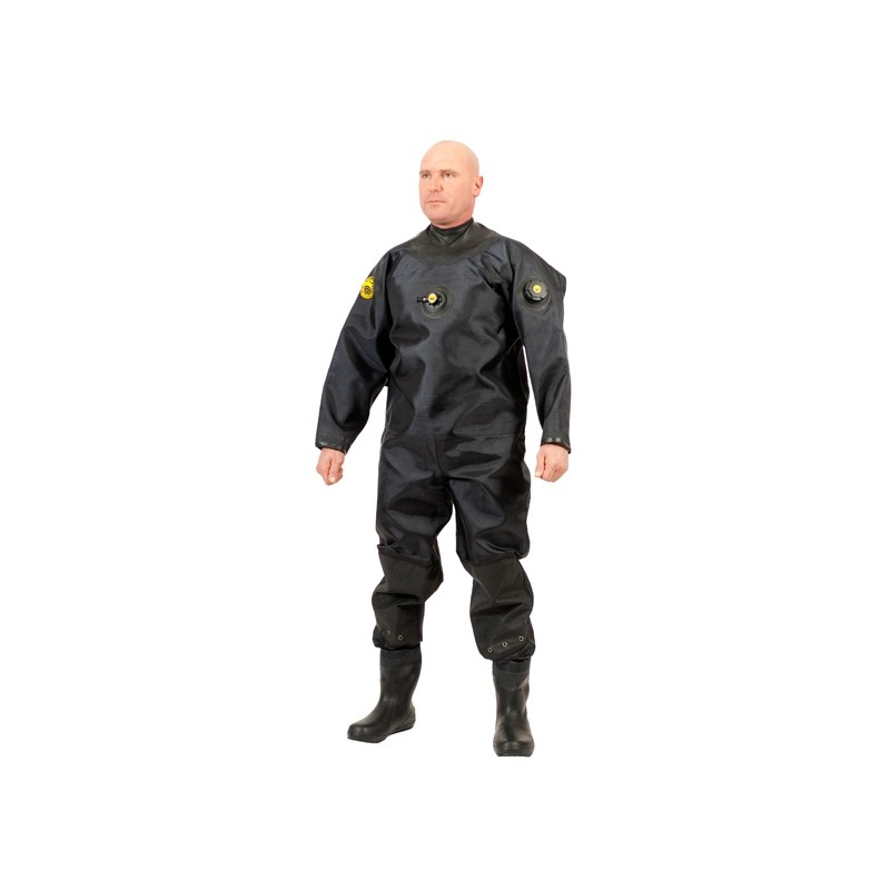 VTS NYLON dry suit - back zip with latex hood