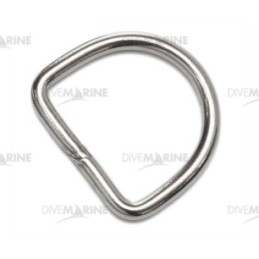 Stainless steel D-ring 40x35 mm, d. 5,5 mm