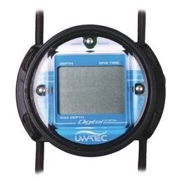 Case with rubber band for Uwatec digi depth gauge