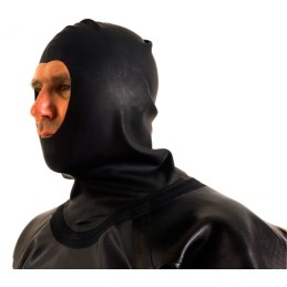 VSN Velcro suit - back zip with latex hood