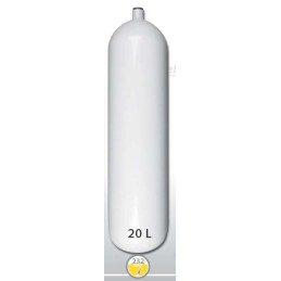 Stahlflasche 20 L Durchmesser 204 mm 230 Bar