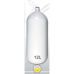 Stahlflasche 12 L Durchmesser 204 mm 230 Bar