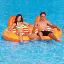 Chaise gonflable pour deux "POOL N BEACH 2UP LOUNGE