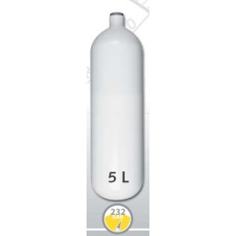 Botella de acero 5 L diámetro 140 mm 230 Bar