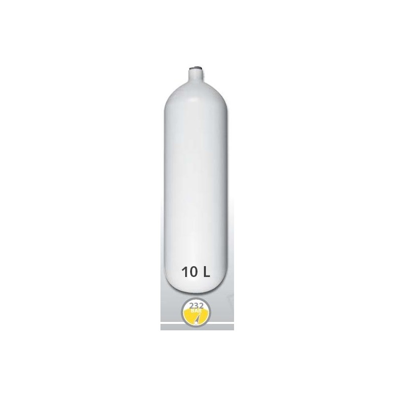 Botella de acero de 10 L de diámetro 171 mm 230 Bar