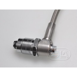 Stainle steel HP 300 bar hose /w elbow