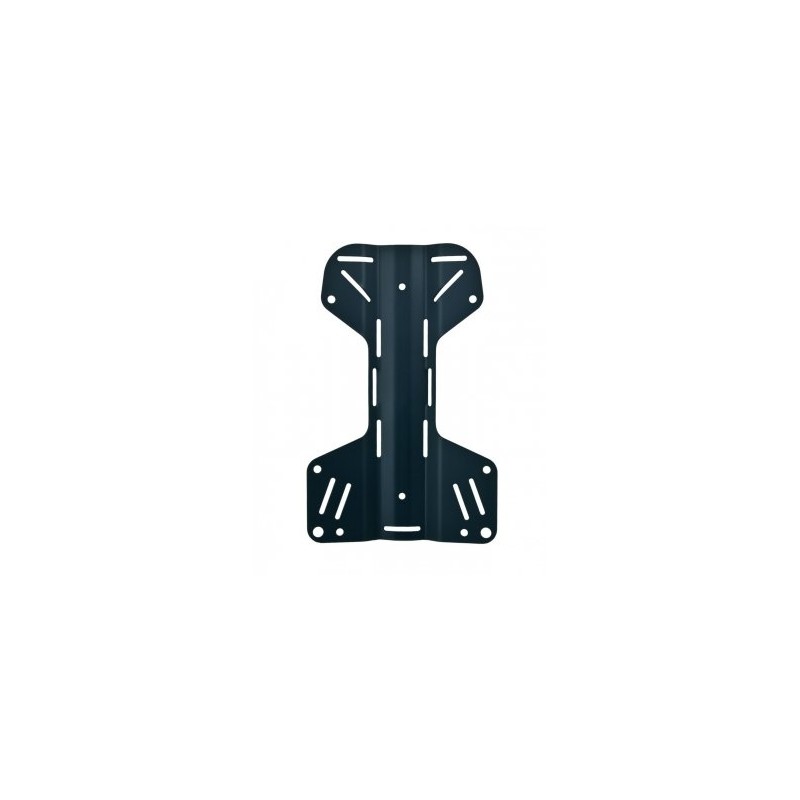 Backplate 3mm aluminium "H" - black