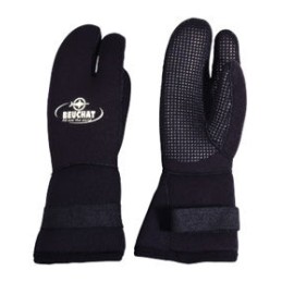 Guantes de 3 dedos de 7 mm con titanio