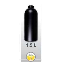 Botella de aluminio 1,5 L diámetro 111 mm 230 Bar