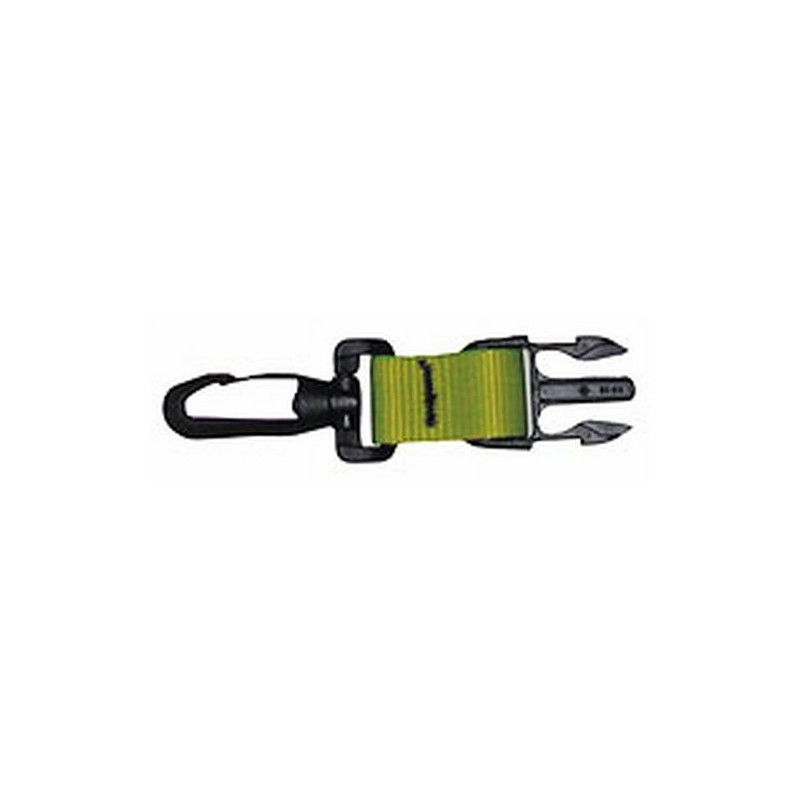 Male plastic clip w. plastic carabiner, Sopras sub