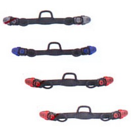 Buckle set with strap for fins, rubber