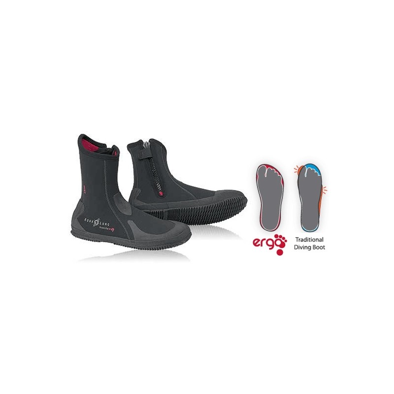 Neoprene Boots SUPERZIP ERGO 6.5 mm, Aqualung