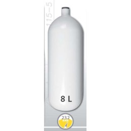 Botella de acero de 8 L de diámetro 171 mm 230 Bar