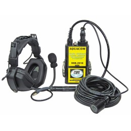 Headset with microphone and probe for SSB stations