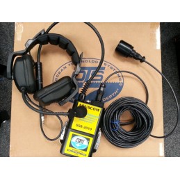 Headset with microphone and probe for SSB stations