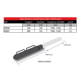 Mallette pour fusil de chasse avec roulettes S1