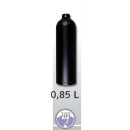 fľaša hliníková 0,85 L priemer 70 mm 200 Bar