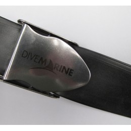 Rubber belt with stainless...