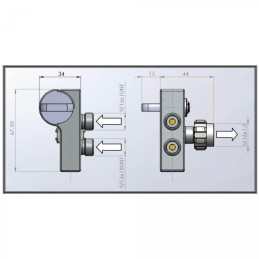 Switch Block for full face mask AGA DIVATOR