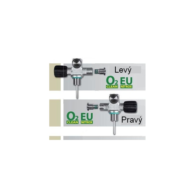 SCUBATECH Ventil mono rozšiřitelný EU NITROX M26/2 ,Pravý a Levý divers.cz