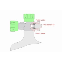 Insert pour valve de bouteille RE-8