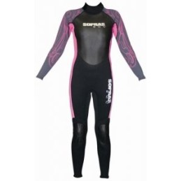 Women's wetsuit ISIDA 3 mm, Sopras sub