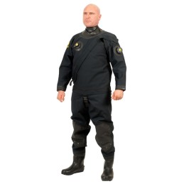 VTS POLYESTER dry suit - front zip with latex hood