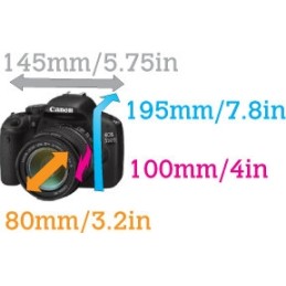 SLR CASE for large lens camera 458