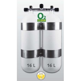 Twin tank 2 x 16 L 230 bar with manifold and bands