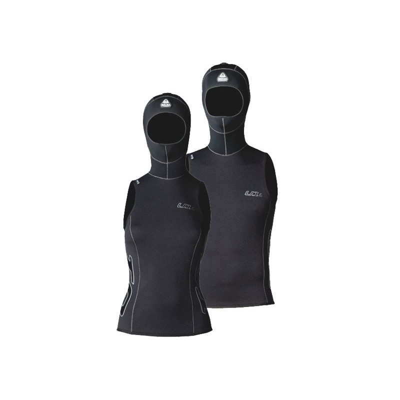 U1 wetsuit 2 mm jacket with hood - Men, Waterproof