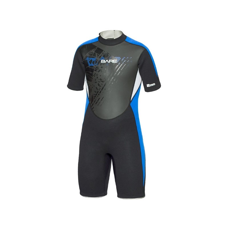 Shorty wetsuit MANTA JUNIOR, Bare