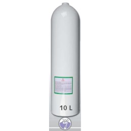 Aluminiumflasche 10 L Durchmesser 176 mm 200 Bar