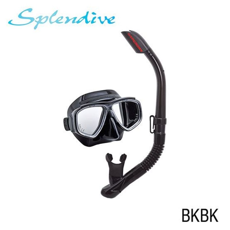 Conjunto de máscara y tubo de buceo Elite