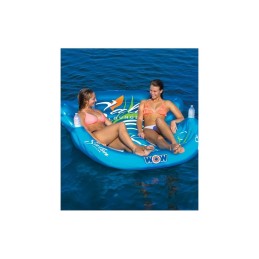 Inflatable water seat for two