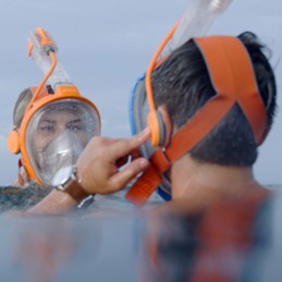 Comunicador de máscara de buceo Snorkie Talkie