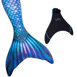 Costume de sirene DRAGON DE GLACE avec aileron