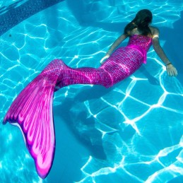 Meerjungfrau Kostüm MALIBU PINK mit Flosse