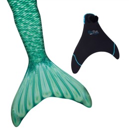 Costume de sirene VERT CELTIQUE avec nageoire