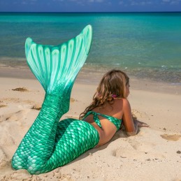 Mermaid costume CELTIC GREEN with fin