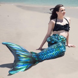 SEA DRAGON Meerjungfrau Kostüm mit Flosse