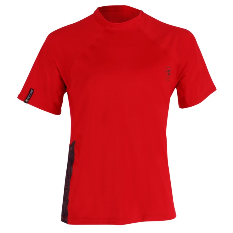T-Shirt rashguard XSCAPE RED Herren Kurzarm