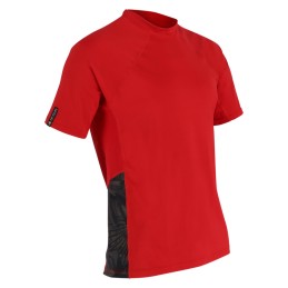 T-shirt rashguard XSCAPE RED men short sleeve