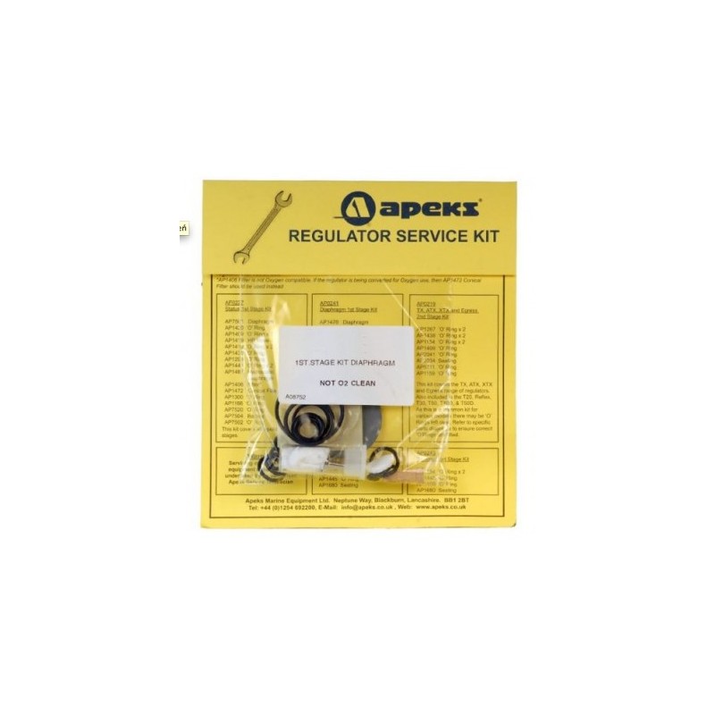 Juego de servicio 1a etapa de diafragma equilibrada