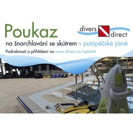DIVERS DIRECT Poukaz dárkový na šnorchlování s vodním skútrem divers.cz