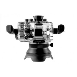 Puerto convexo de 125 mm (5") para el objetivo zoom Panasonic 12-35 mm en la carcasa NIMAR D-SLR