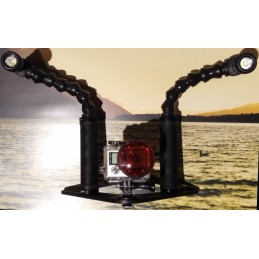 Lampy se základnou a rameny pro podvodní foto a video 2 x 10 W LED