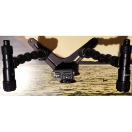 Lampy se základnou a rameny pro podvodní foto a video 2 x 10 W LED